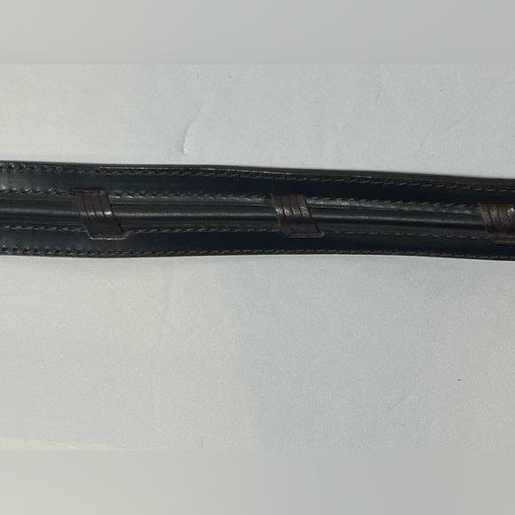 Columbia Genuine Leather  Belt Brown Sz 34 Preowned 11CO0255 - Picture 13 of 16